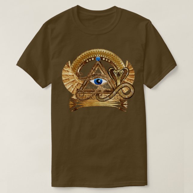 Egyptian Öga av Horus Wadjet Ornament T Shirt (Design framsida)