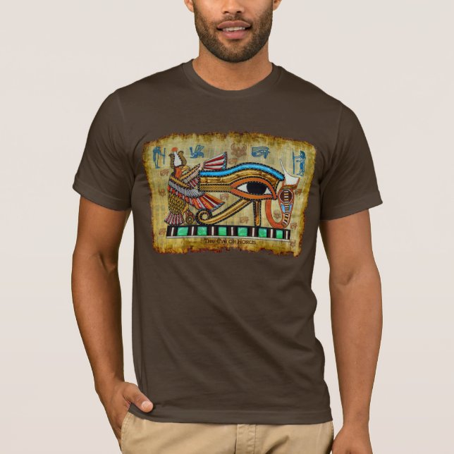 Egyptian Öga of Horus Ancient Art Designer Shirt T (Framsida)