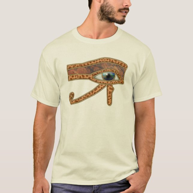 Egyptian Öga of Horus Ancient Art Designer Shirt Tee (Framsida)