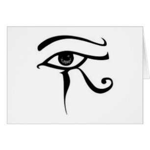 Egyptian öga of Horus Hälsningskort