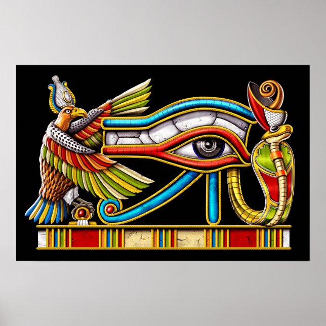 Egyptian Öga of Horus Poster (Framsidan)