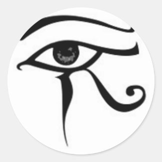 Egyptian öga of Horus Runt Klistermärke