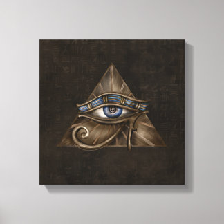 Egyptian Öga of Horus - Wadjet Digital Art Canvastryck