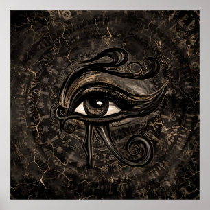 Egyptian Öga of Horus - Wadjet Digital Art Poster