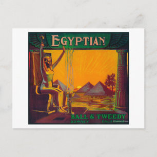 Egyptian Orange LabelDowney, CA Vykort