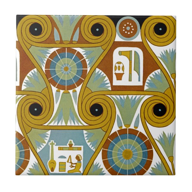 Egyptian Ornamnet #1 på Emporio Moffa Kakelplatta (Framsidan)