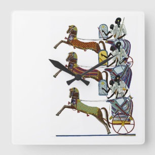 Egyptian Ornamnet #2 på Emporio Moffa Fyrkantig Klocka