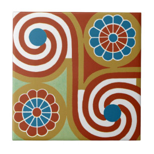 Egyptian Ornamnet #4 på Emporio Moffa Kakelplatta