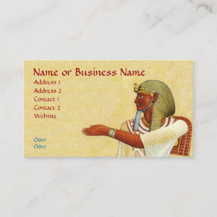 Egyptian Pharaoh Antiquities Business Profile Card Visitkort