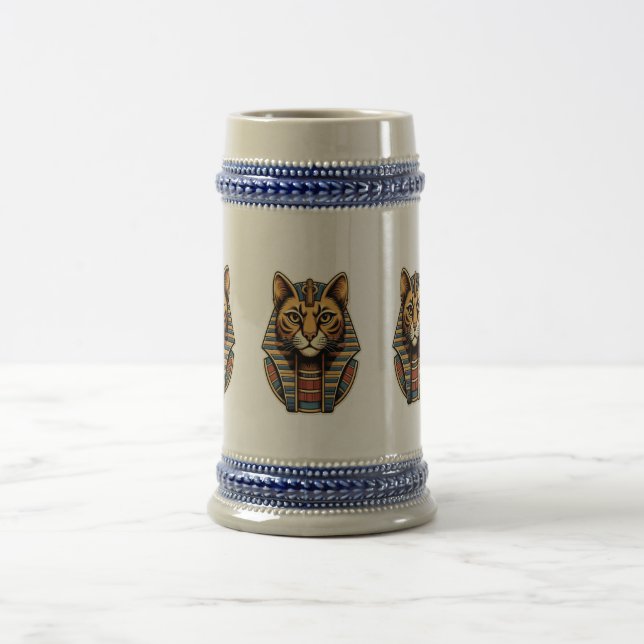 Egyptian Pharaoh Cat Mug – Ancient Egypt Cat Art Sejdel (Center)