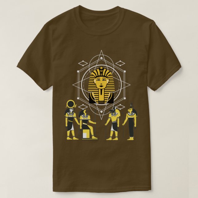 Egyptian Pharaoh Pyramids Egypten T Shirt (Design framsida)