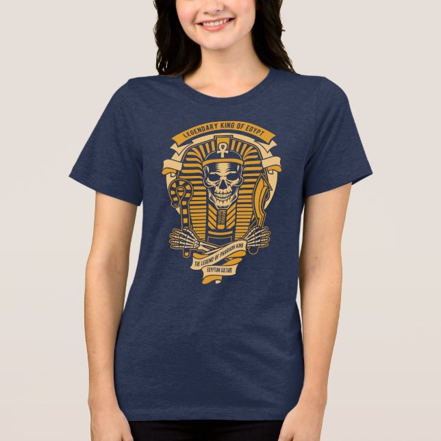 Egyptian Pharaoh Skull T-Shirt (Framsida)