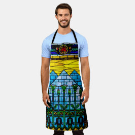 Egyptian Pharaoh Stached Glass Apron