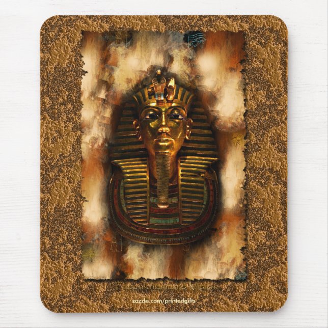 Egyptian Pharaoh Tutankhamen Art Mouse Pad Musmatta (Framsidan)