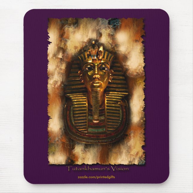Egyptian Pharaoh Tutankhamen Art Mouse Pad Musmatta (Framsidan)