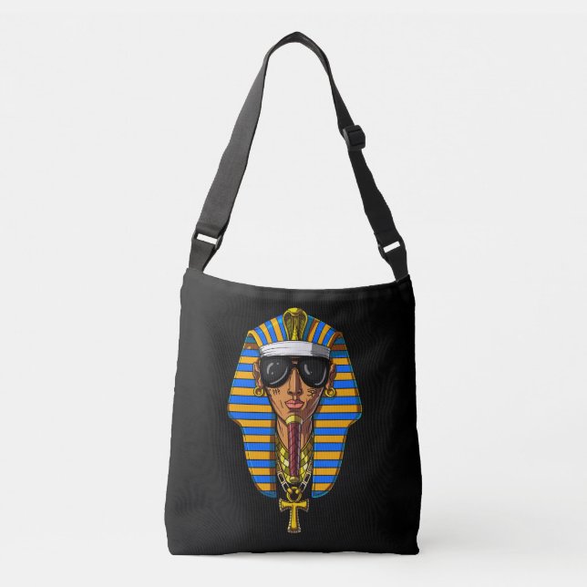 Egyptian Pharaoh Tutankhamon Gangsta Kung Tut Axelväska (Framsida)