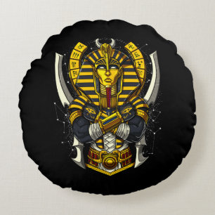 Egyptian Pharaoh Tutankhamun Ancient Kung Tut Rund Kudde