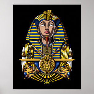 Egyptian Pharaoh Tutankhamun Kung Tut Poster