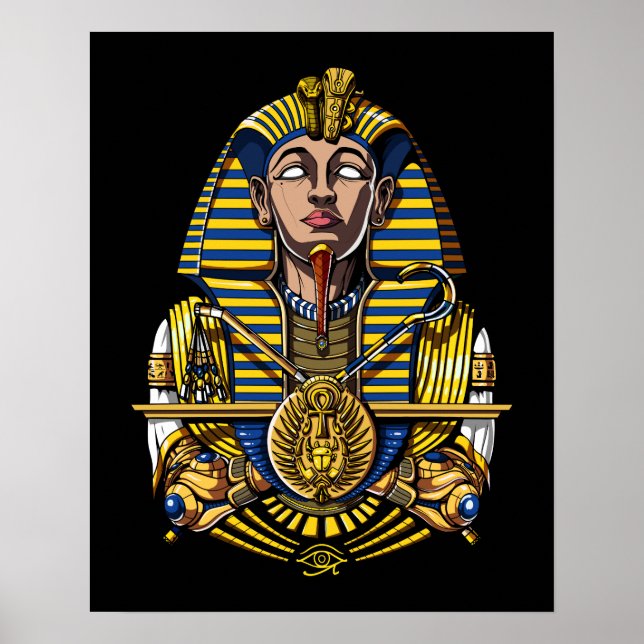 Egyptian Pharaoh Tutankhamun Kung Tut Poster (Framsidan)