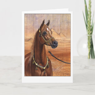 Egyptian Princess Arabian-hälsningskort Kort