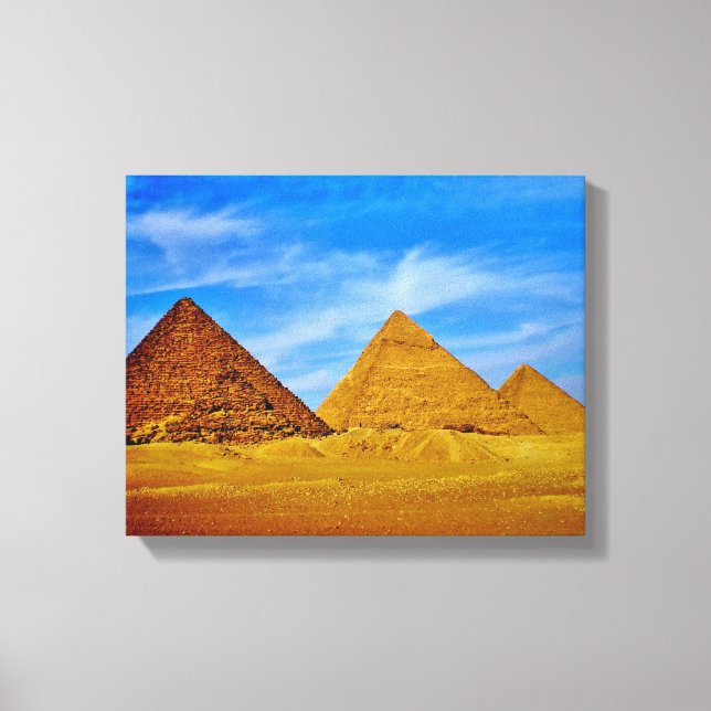 Egyptian Pyramids i Giza Canvastryck (Framsida)