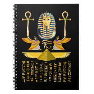 Egyptian Pyramids Kung Tut Pharaoh Tutankhamun Anteckningsbok