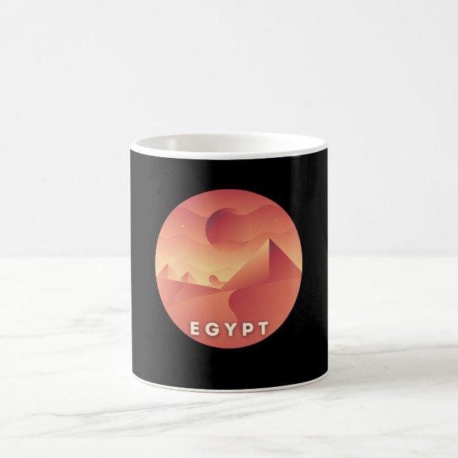 Egyptian Pyramids Shirt Kaffemugg (Center)