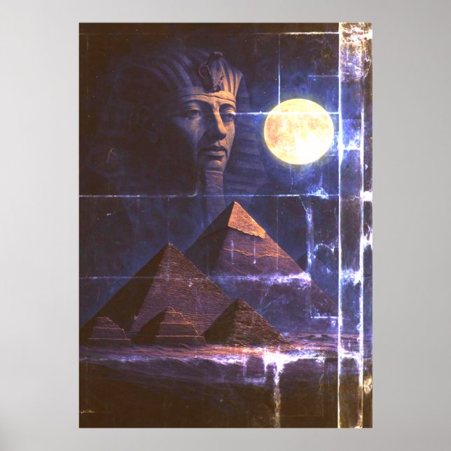 Egyptian Queen Art Poster - Nefertiti Inspired (Framsidan)