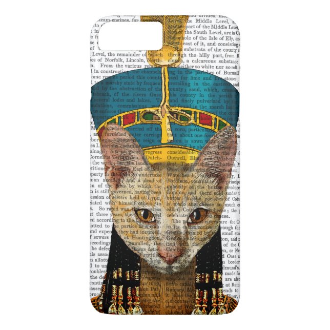 Egyptian Queen Cat Case-Mate iPhone Skal (Baksida)