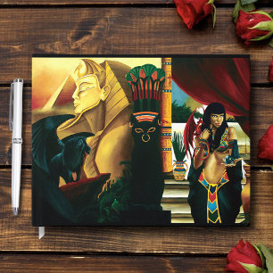 Egyptian Queen Cat Dragon Gästböcker