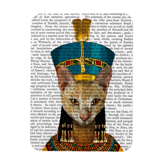 Egyptian Queen Cat Magnet (Vertikal)