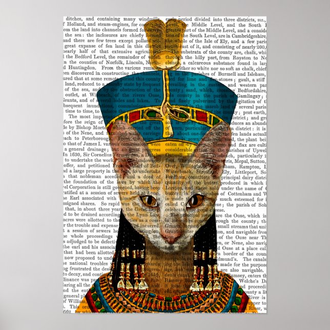 Egyptian Queen Cat Poster (Framsidan)