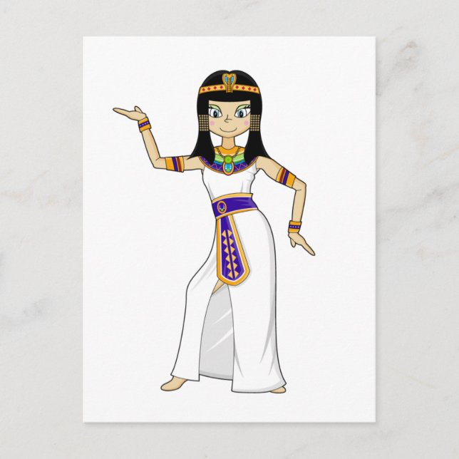Egyptian Queen Cleopatra Dancing Vykort (Framsida)
