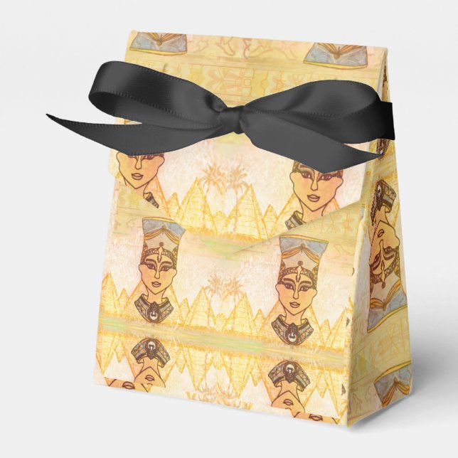 Egyptian Queen Cleopatra Favor Box Presentaskar (Framsidan Sidan)