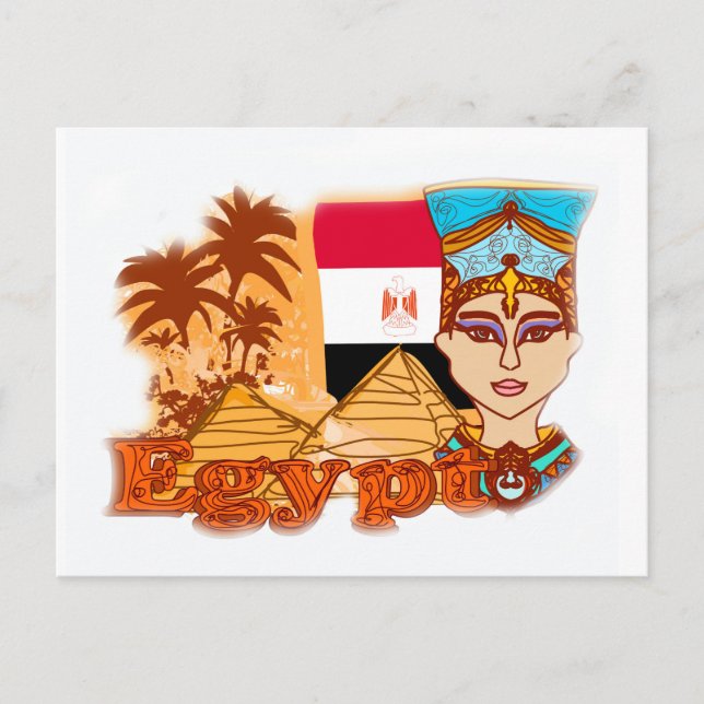 Egyptian Queen cleopatra Postcard Vykort (Framsida)