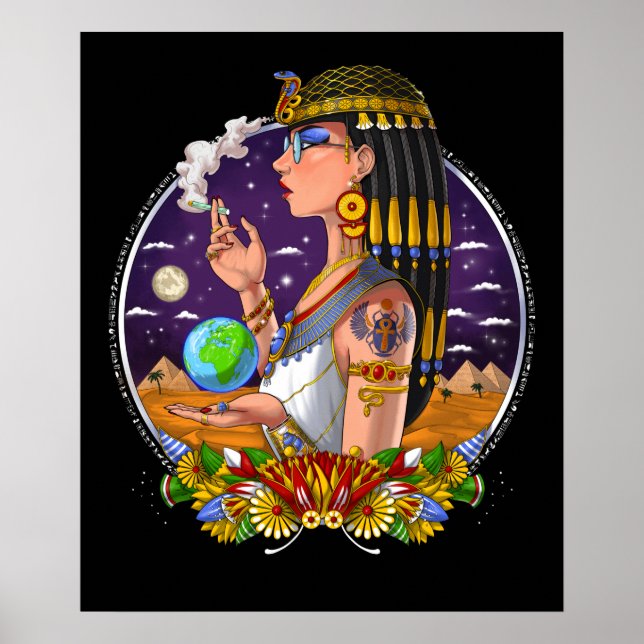 Egyptian Queen Cleopatra Poster (Framsidan)