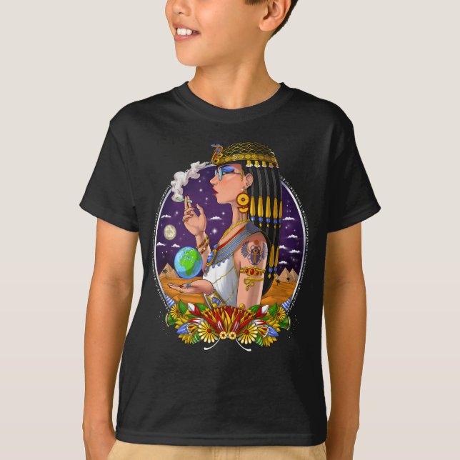 Egyptian Queen Cleopatra T Shirt (Framsida)