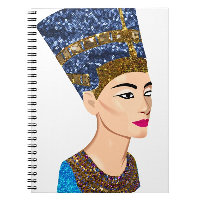 egyptian Queen nefertiti Anteckningsbok (Framsidan)