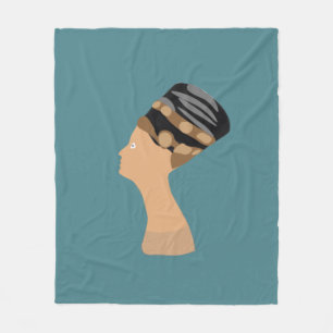 Egyptian Queen Nefertiti Fleecefilt