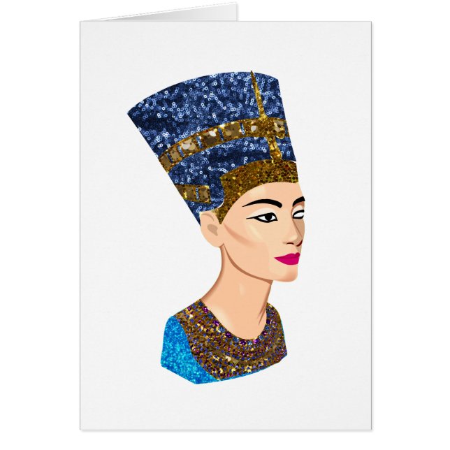 egyptian Queen nefertiti Hälsningskort (Framsidan)