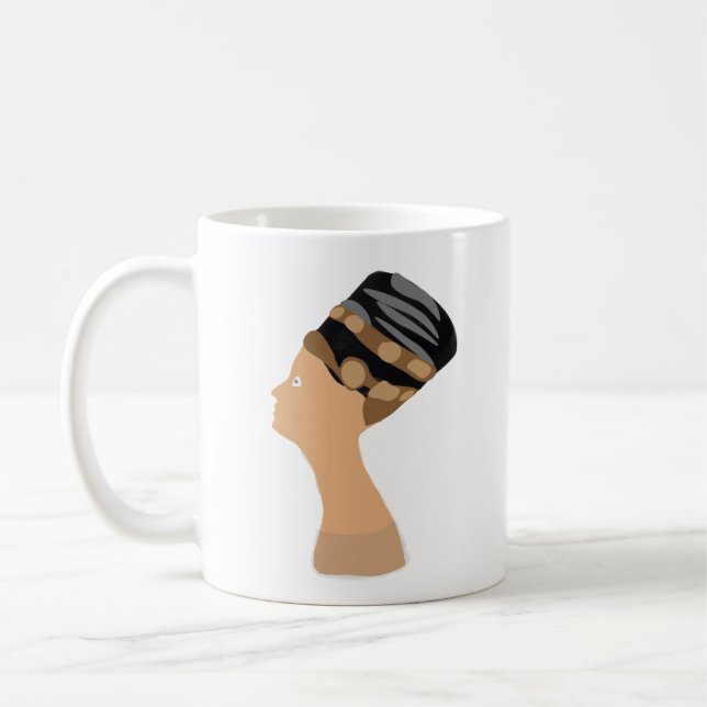 Egyptian Queen Nefertiti Kaffemugg (Vänster)