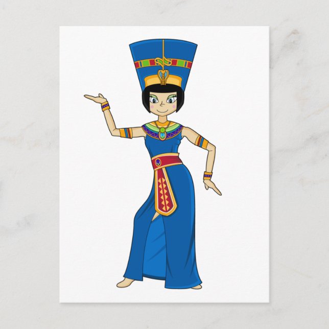 Egyptian Queen Nefertiti Postcard Vykort (Framsida)