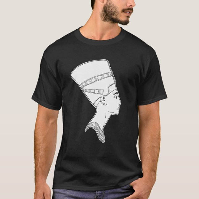 Egyptian Queen Nefertiti T Shirt (Framsida)