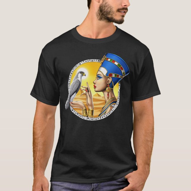 Egyptian Queen Nefertiti T Shirt (Framsida)