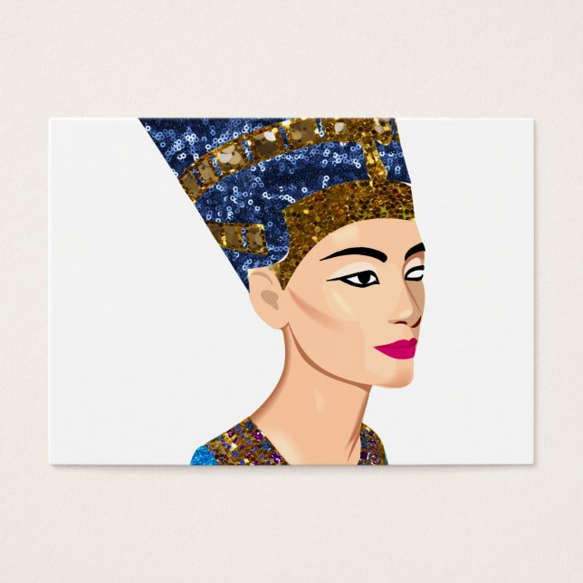 egyptian Queen nefertiti Visitkort (Framsidan)