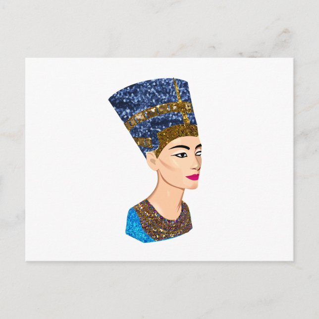 egyptian Queen nefertiti Vykort (Framsida)