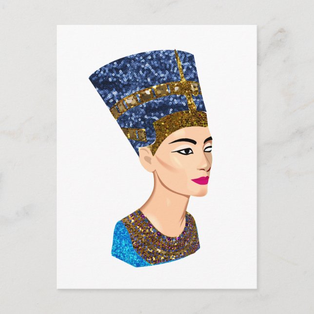 egyptian Queen nefertiti Vykort (Framsida)