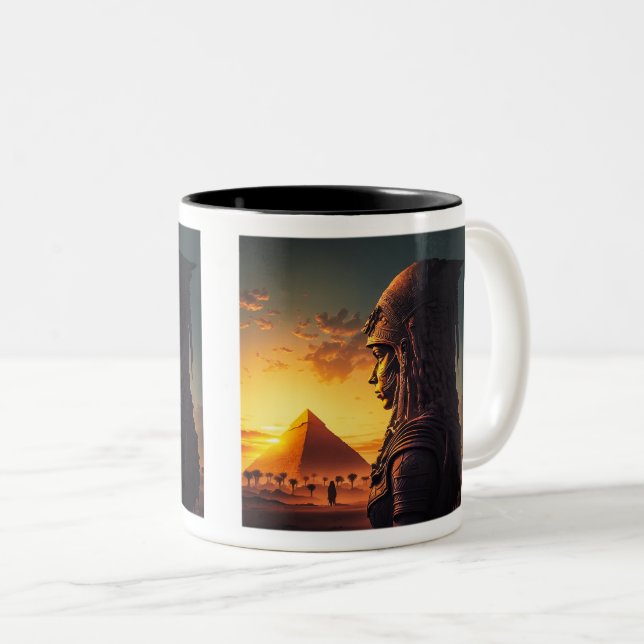Egyptian Queen Two-Tone Mugg, 11 oz Två-Tonad Mugg (Framsida höger)