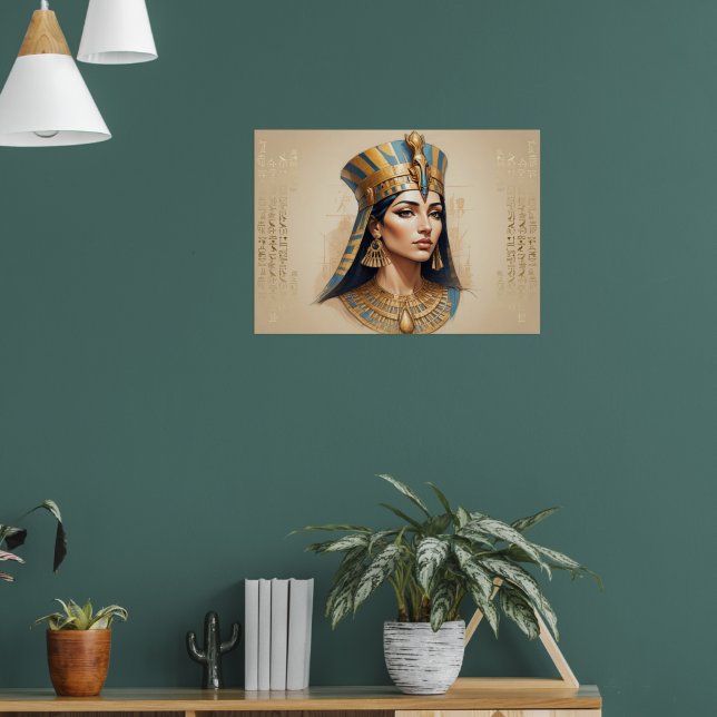 Egyptian Queen Wall Art – The Spirit of Ancient Poster (Vardagsrum 1)