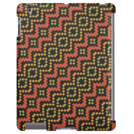 Egyptian Red Grönt Black Tribal iPad Case